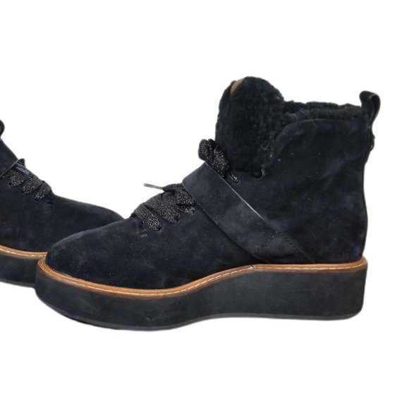 COACH Urban Hiker Boots, Black Suede, Womens Size 6 B / 36.5 - Picture 6 of 11